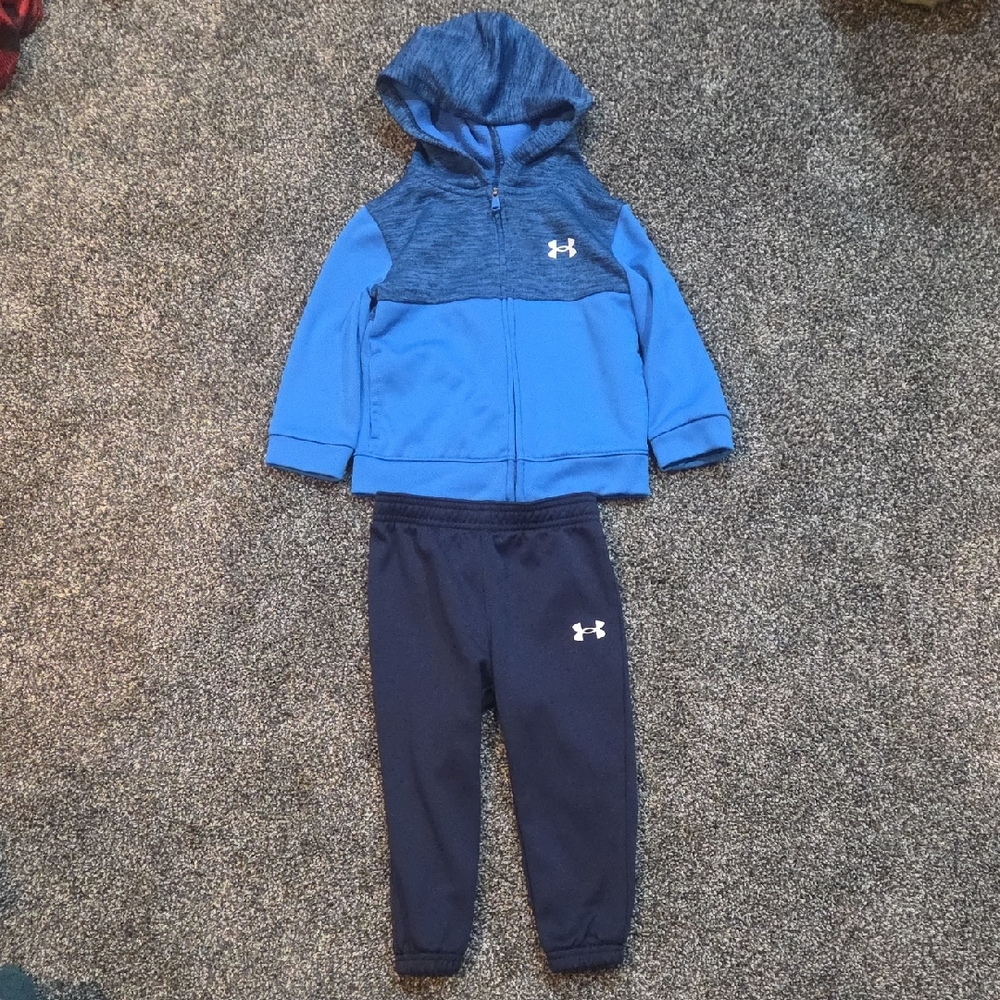 Under Armour Kids Blue and Navy Tracksuit